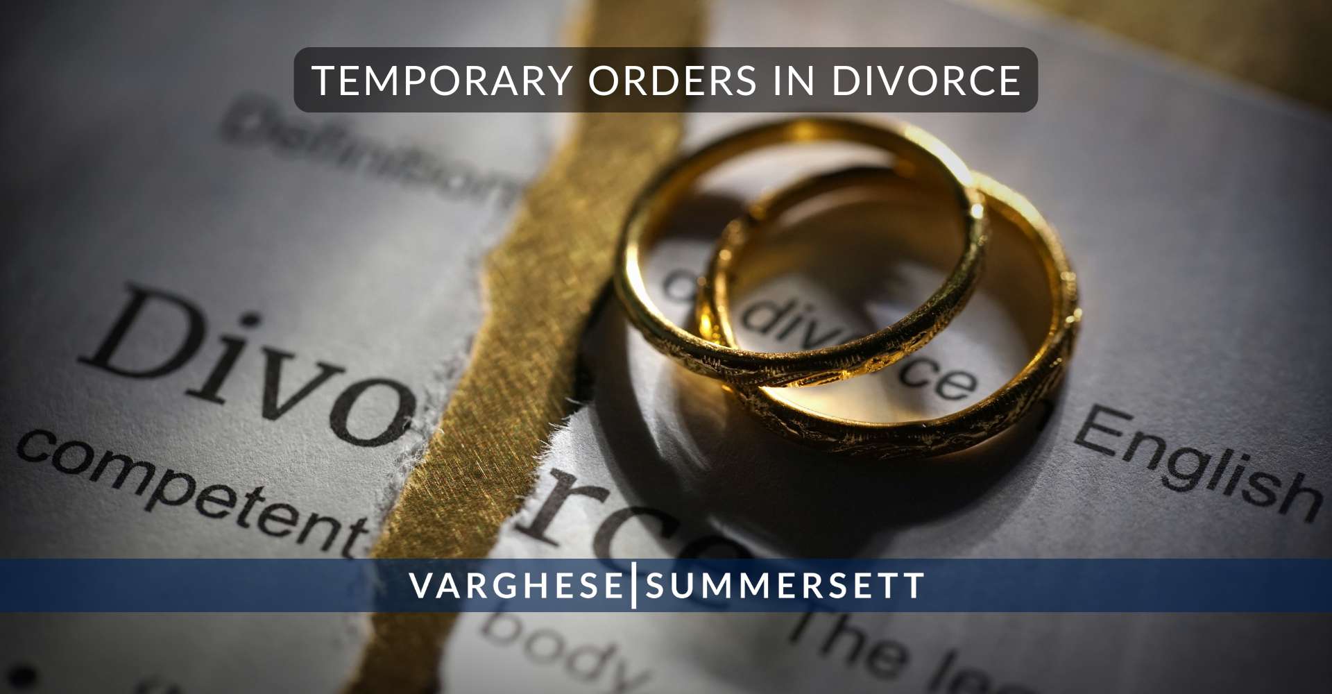 Temporary Orders in Divorce