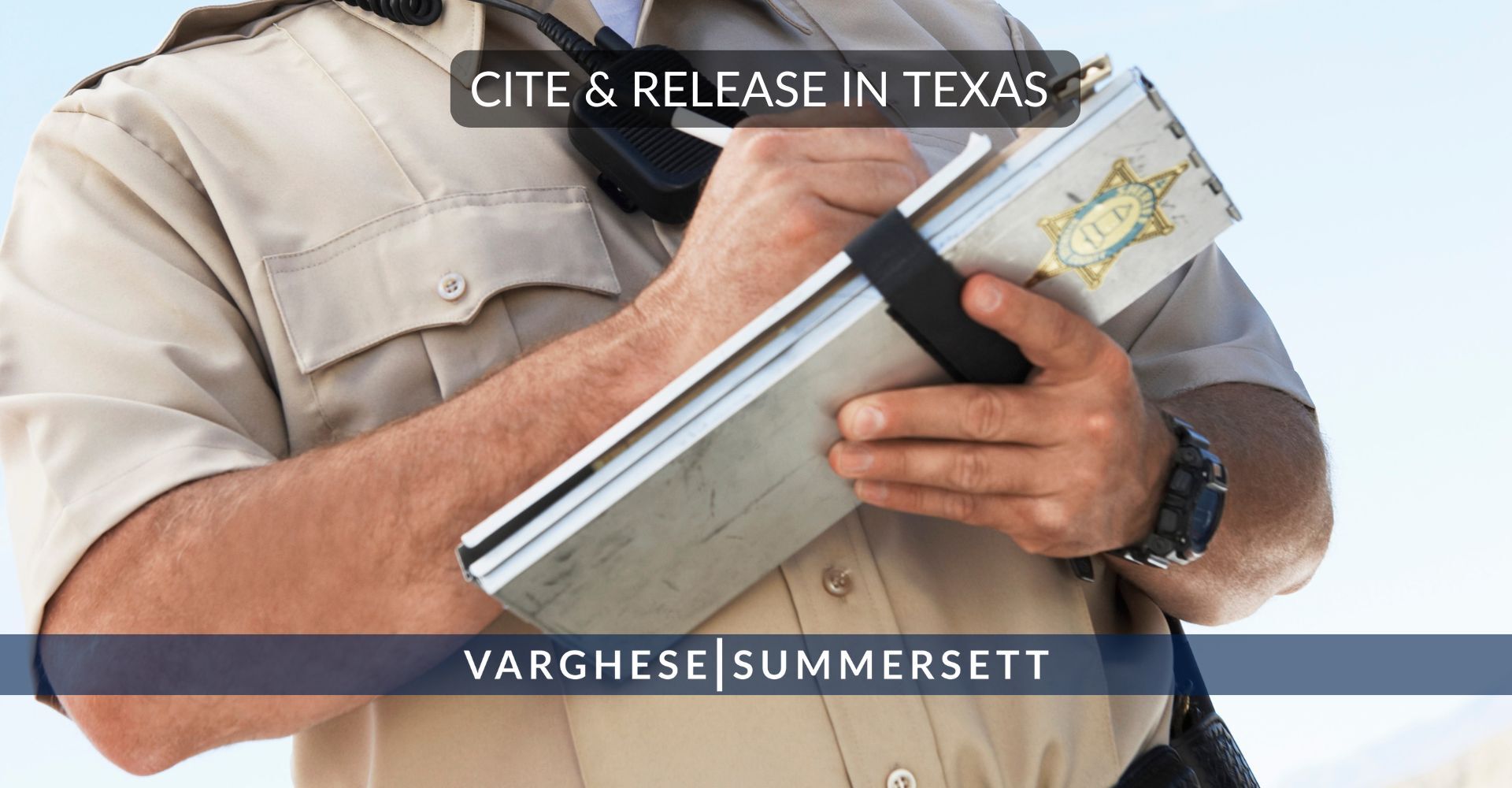 What is Cite and Release in Texas?